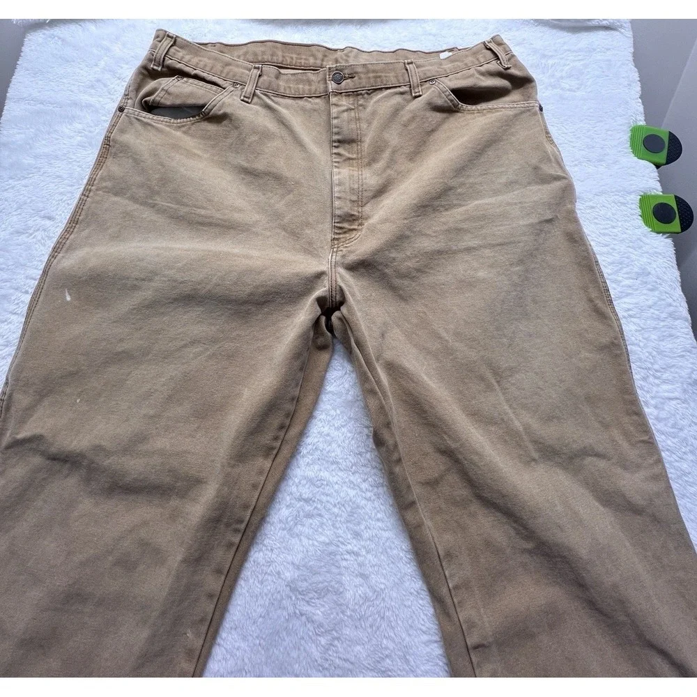 Dickies Carpenter Work Canvas Pants Brown 42x30 Vintage Skater Y2K. Work Pant‎